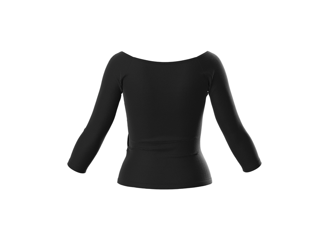 3/4 Sleeve Silhouette Top